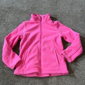 pink lands end fleece